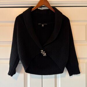 Robert Rodriguez Black Cashmere Wrap Cardigan Sweater Size M
